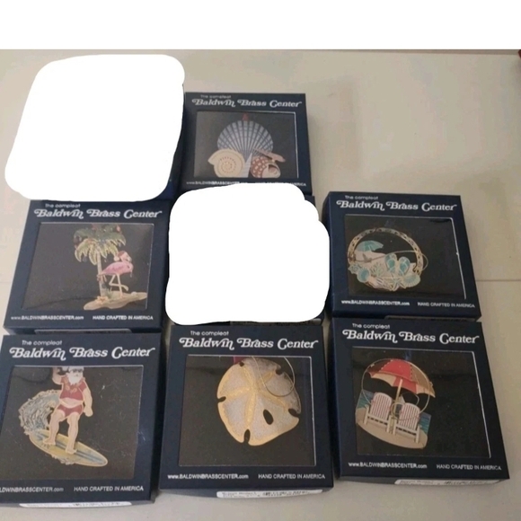 Vintage Christmas Ornament Baldwin Festive Flamingo 24k Gold Plated Brass - Picture 5 of 6